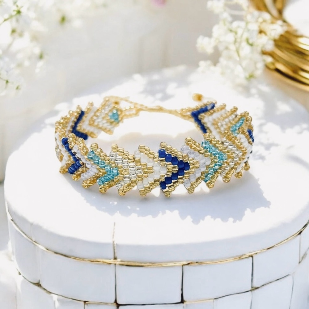 Archipelago Woven Seed Bead Bracelet